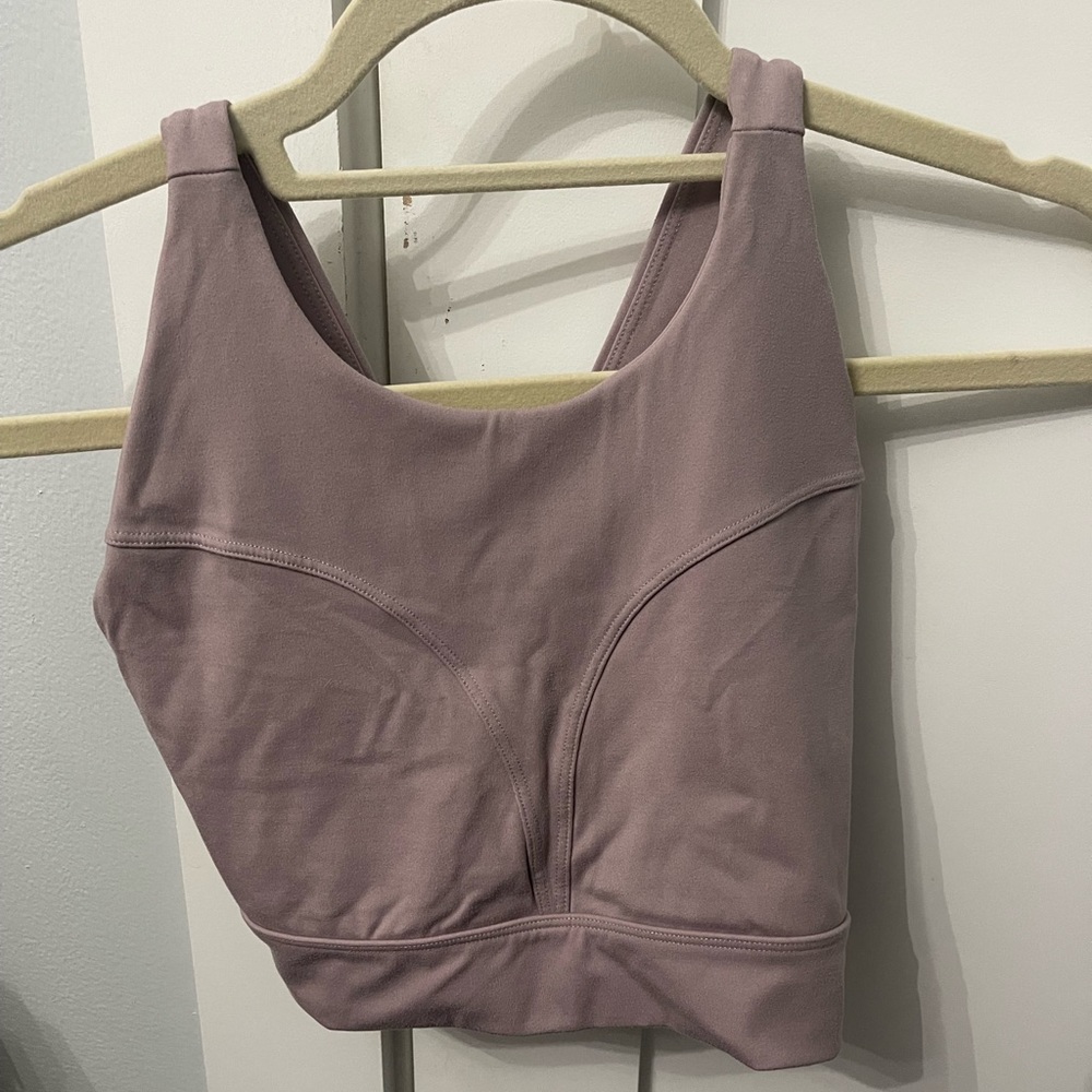 Alphalete alphalux alto bra in dove purple